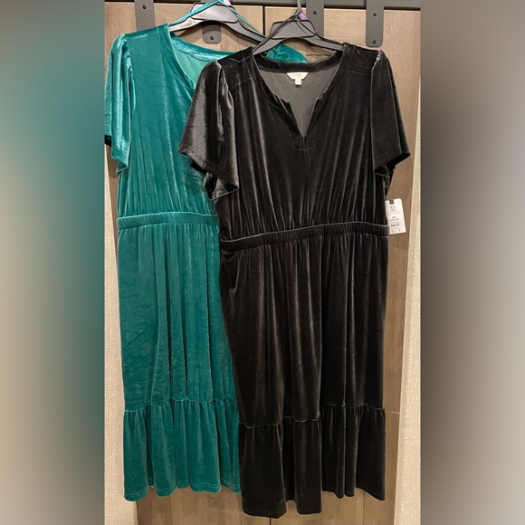 2- Terra & sky 2X Velvet Dresses 20W-22W - Picture 1 of 8